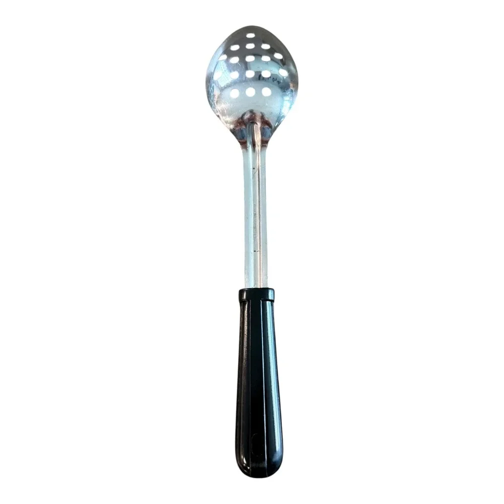 Bloomfield Stainless Steel‎ Slotted Spoon Black Handle Utensil Kitchen Tool USA